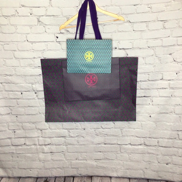 Tory Burch Paper Shopping Bag Totes Bundle of 3 - Picture 1 of 11
